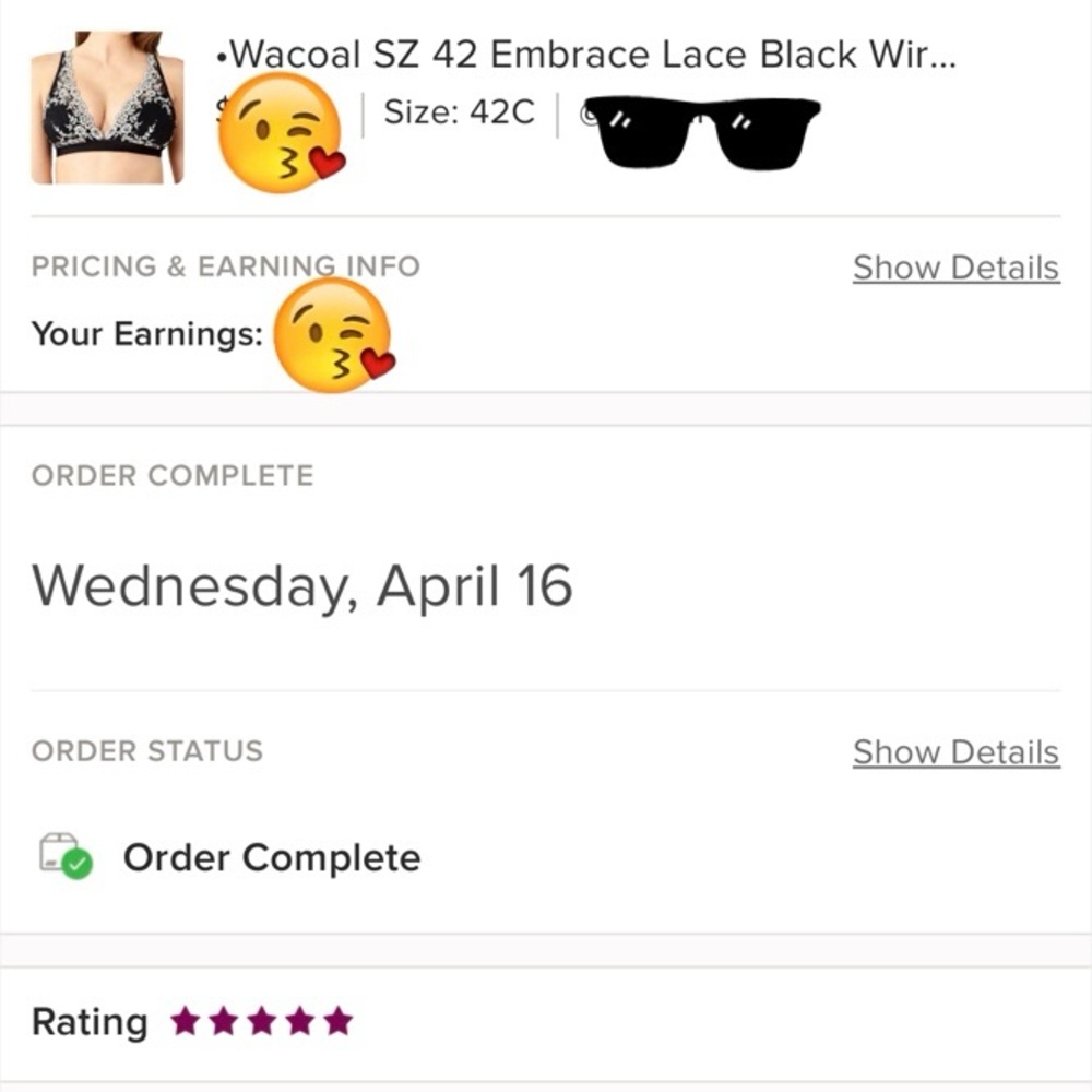 - Wacoal Sz 40 Embrace Lace Black Wirefree Bralette! NEW! - Picture 13 of 16